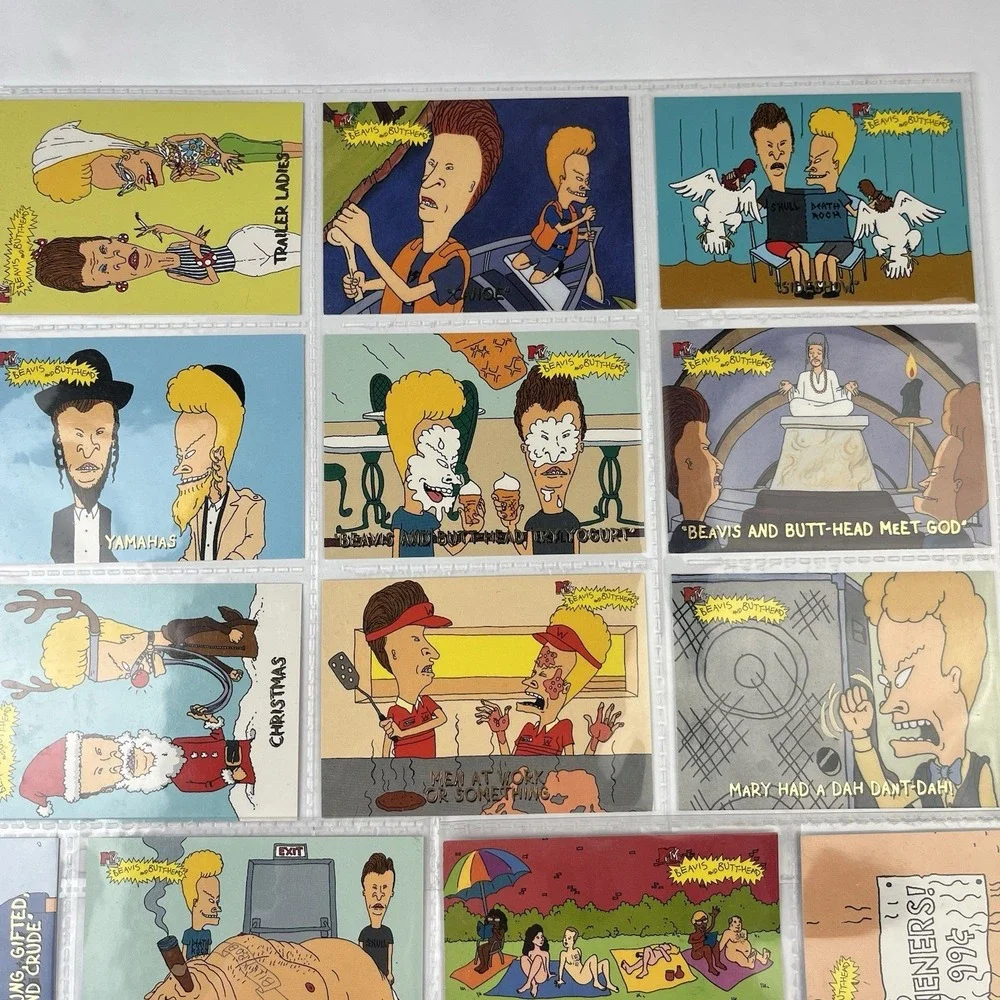 Beavis & Butthead 1994 MTV Lot Of 25 Fleer Ultra Trading Cards + Chick List Rare